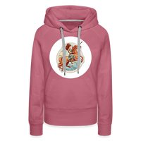 Thumbnail for Women’s Symbol Sagittarius Premium Hoodie - mauve