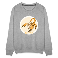 Thumbnail for Women’s Mosaic Scorpio Premium Sweatshirt - heather grey