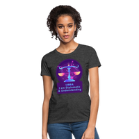 Thumbnail for Women's Neon Libra T-Shirt - heather black