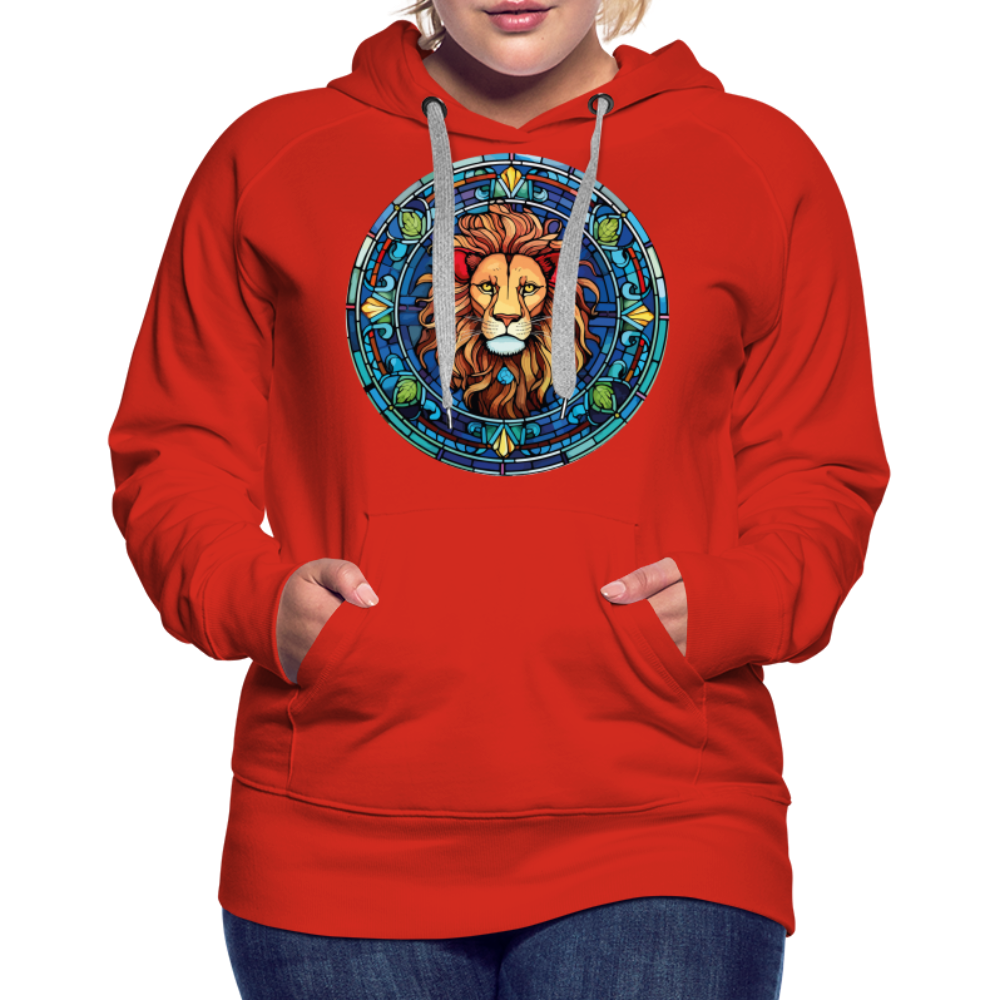 Women’s Mosaic Leo Premium Hoodie - red