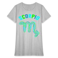 Thumbnail for Women's Power Words Scorpio T-Shirt - heather gray