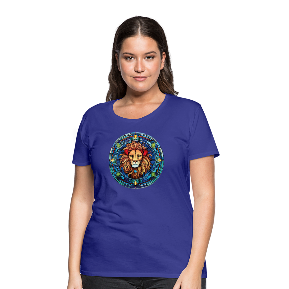 Women's Mosaic Leo Premium T-Shirt - royal blue