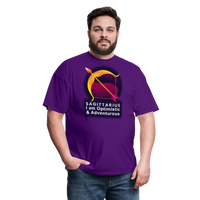 Thumbnail for Men's Glow Sagittarius Classic T-Shirt - purple