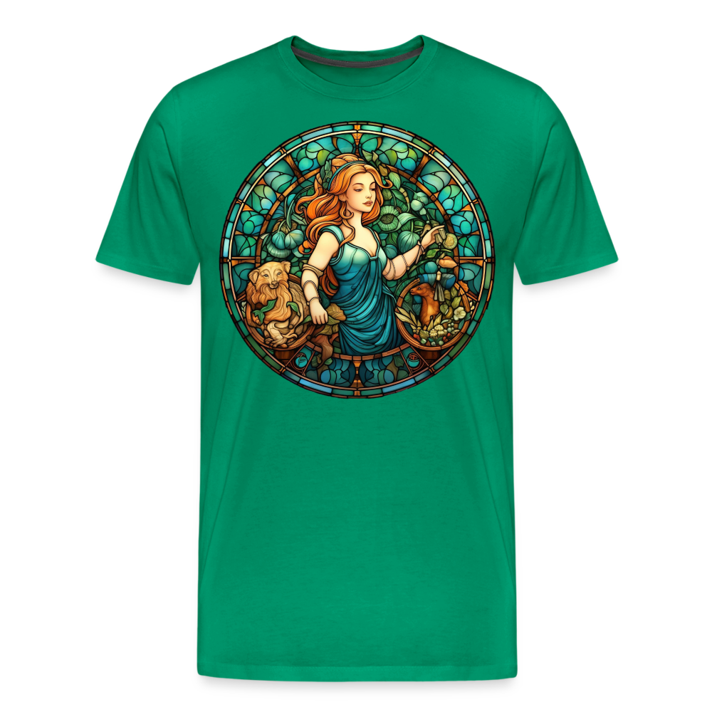 Men's Mosaic Virgo Premium T-Shirt - kelly green