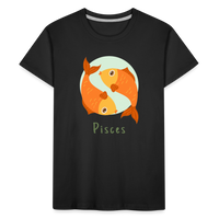 Thumbnail for Kid’s Astro Toon Pisces Premium Organic T-Shirt - black