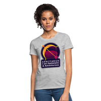 Thumbnail for Women's Glow Sagittarius T-Shirt - heather gray