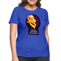 Thumbnail for Women's Glow Aries T-Shirt - royal blue