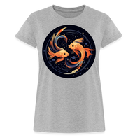 Thumbnail for Women's Mystic Pisces Relaxed Fit T-Shirt - heather gray