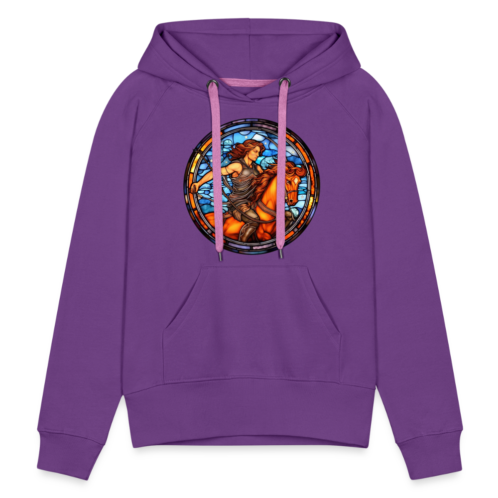 Women’s Mosaic Sagittarius Premium Hoodie - purple 