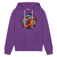 Thumbnail for Women’s Mosaic Sagittarius Premium Hoodie - purple 