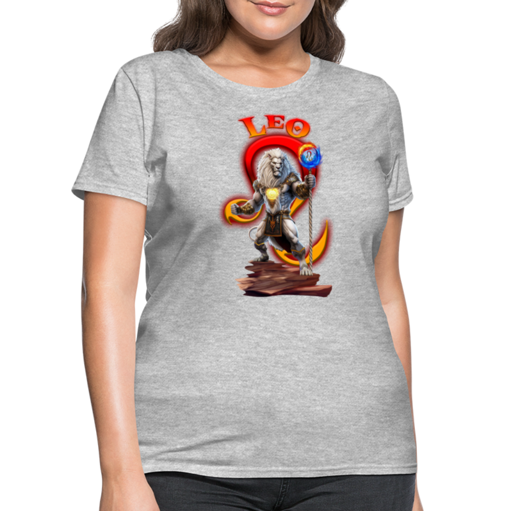 Astral Leo Women's T-Shirt - heather gray