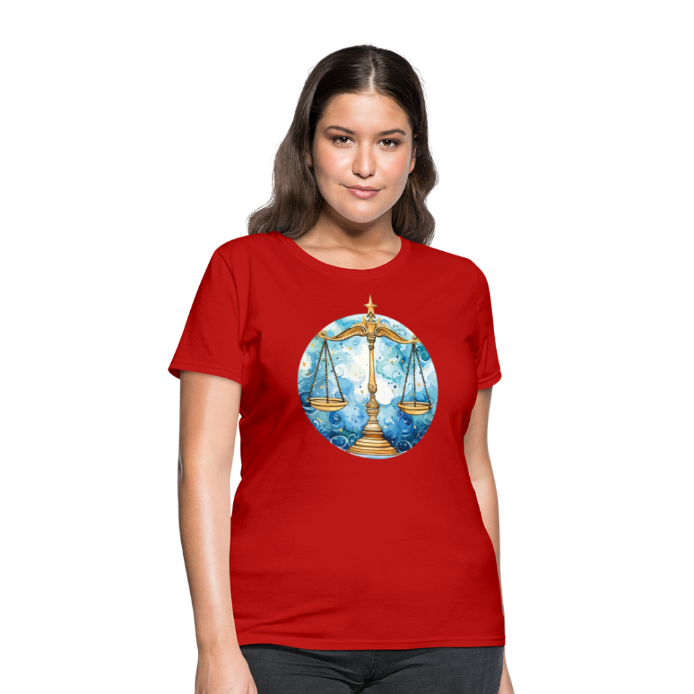 Women's Mythical Libra T-Shirt - red