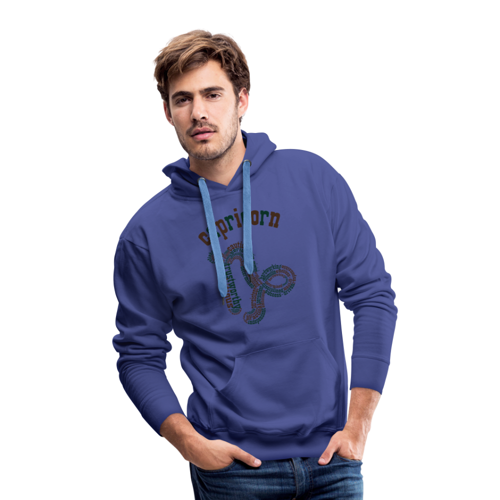 Men's Power Words Capricorn Premium Hoodie - royal blue