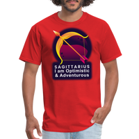 Thumbnail for Men's Glow Sagittarius Classic T-Shirt - red