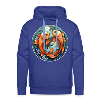 Thumbnail for Men’s Symbol Pisces Premium Hoodie - royal blue