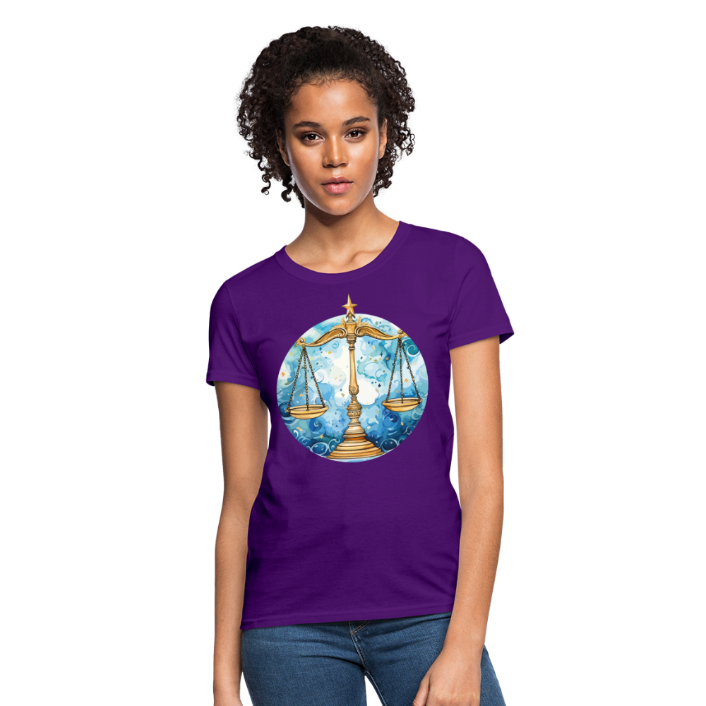 Women's Mythical Libra T-Shirt - purple