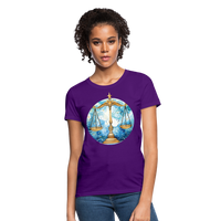 Thumbnail for Women's Mythical Libra T-Shirt - purple