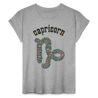 Thumbnail for Women's Power Words Capricorn Relaxed Fit T-Shirt - heather gray