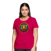 Thumbnail for Women’s Mosaic Taurus Premium T-Shirt - dark pink