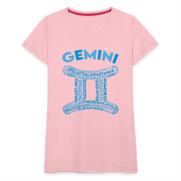 Thumbnail for Women's Power Words Gemini Premium T-Shirt - pink