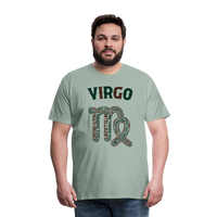 Thumbnail for Men's Power Words Virgo Premium T-Shirt - steel green