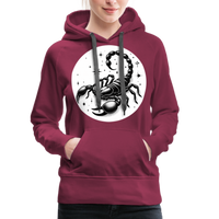 Thumbnail for Women’s Magic Scorpio Premium Hoodie - burgundy