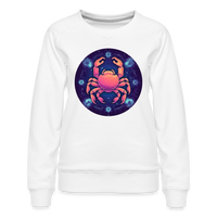 Thumbnail for Women’s Magic Cancer Premium Sweatshirt - white