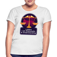 Thumbnail for Women's Glow Libra Relaxed Fit T-Shirt - white