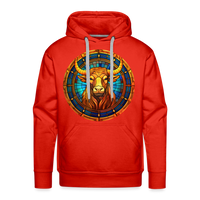 Thumbnail for Men’s Mosaic Taurus Premium Hoodie - red