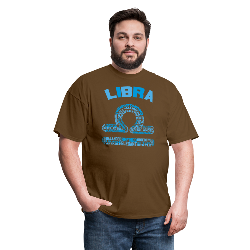 Men's Power Words Libra Classic T-Shirt - brown