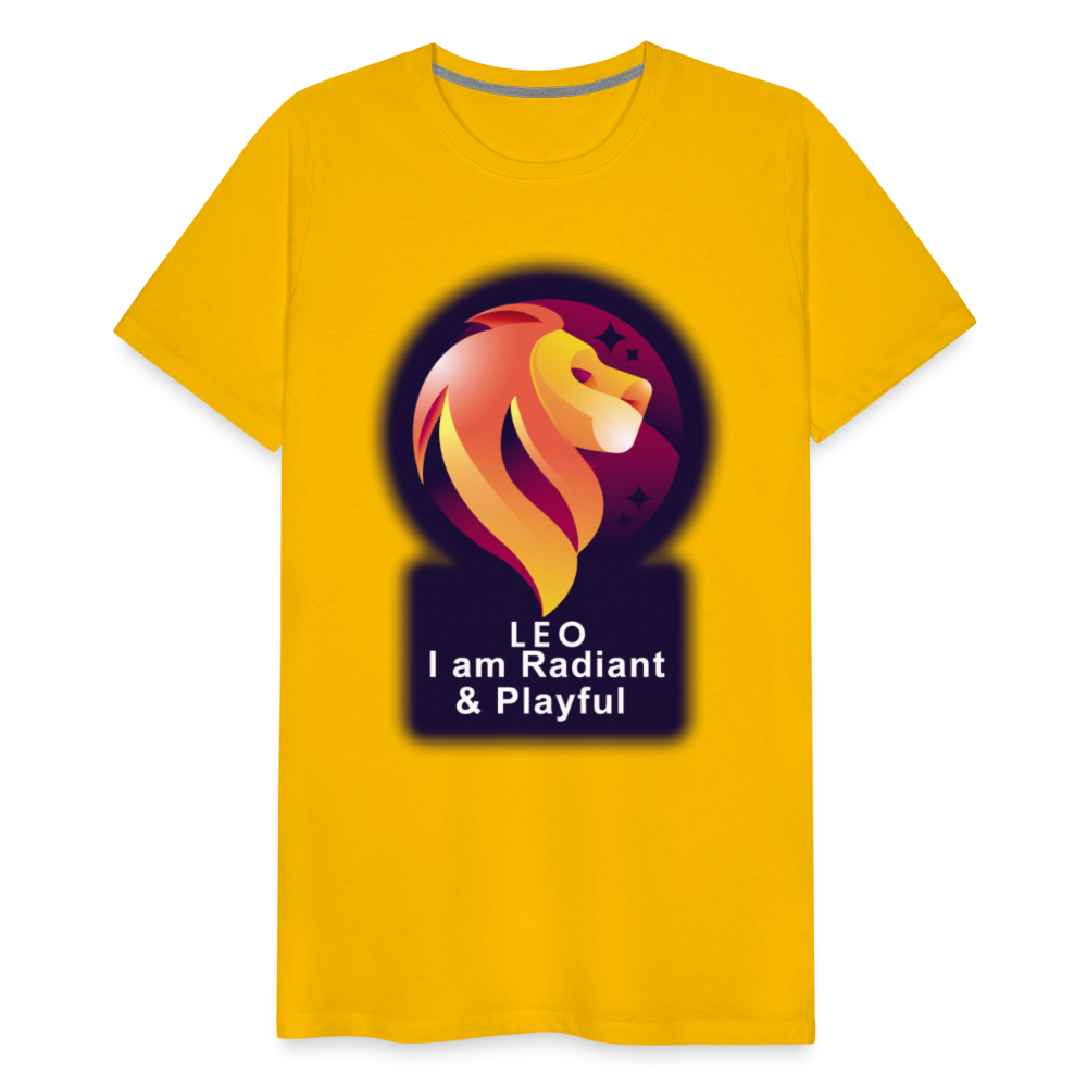 Men's Glow Leo Premium T-Shirt - sun yellow