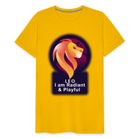 Thumbnail for Men's Glow Leo Premium T-Shirt - sun yellow