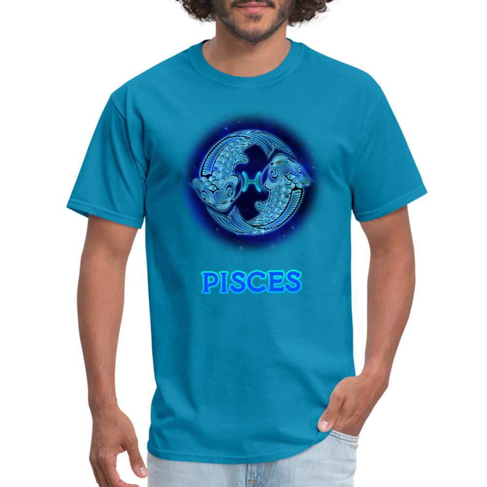 Men's Stellar Pisces Classic T-Shirt - turquoise