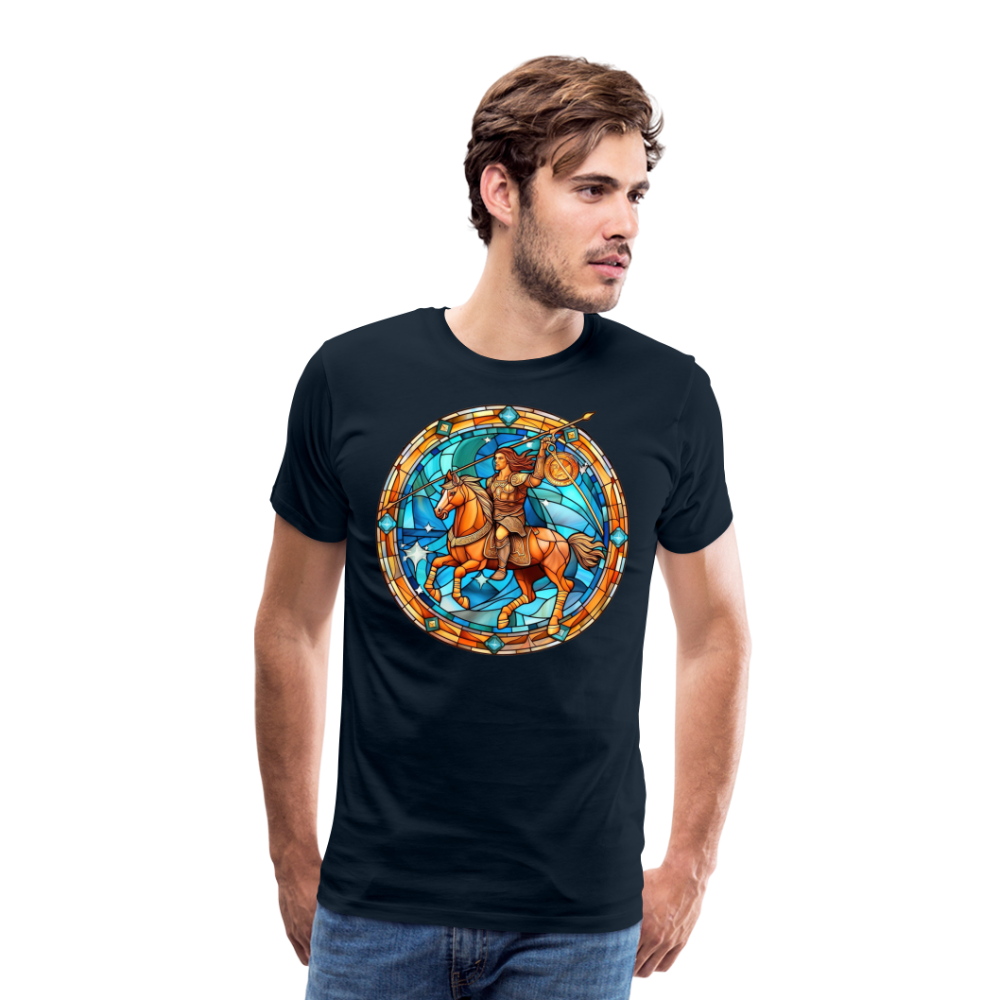 Men's Mosaic Sagittarius Premium T-Shirt - deep navy