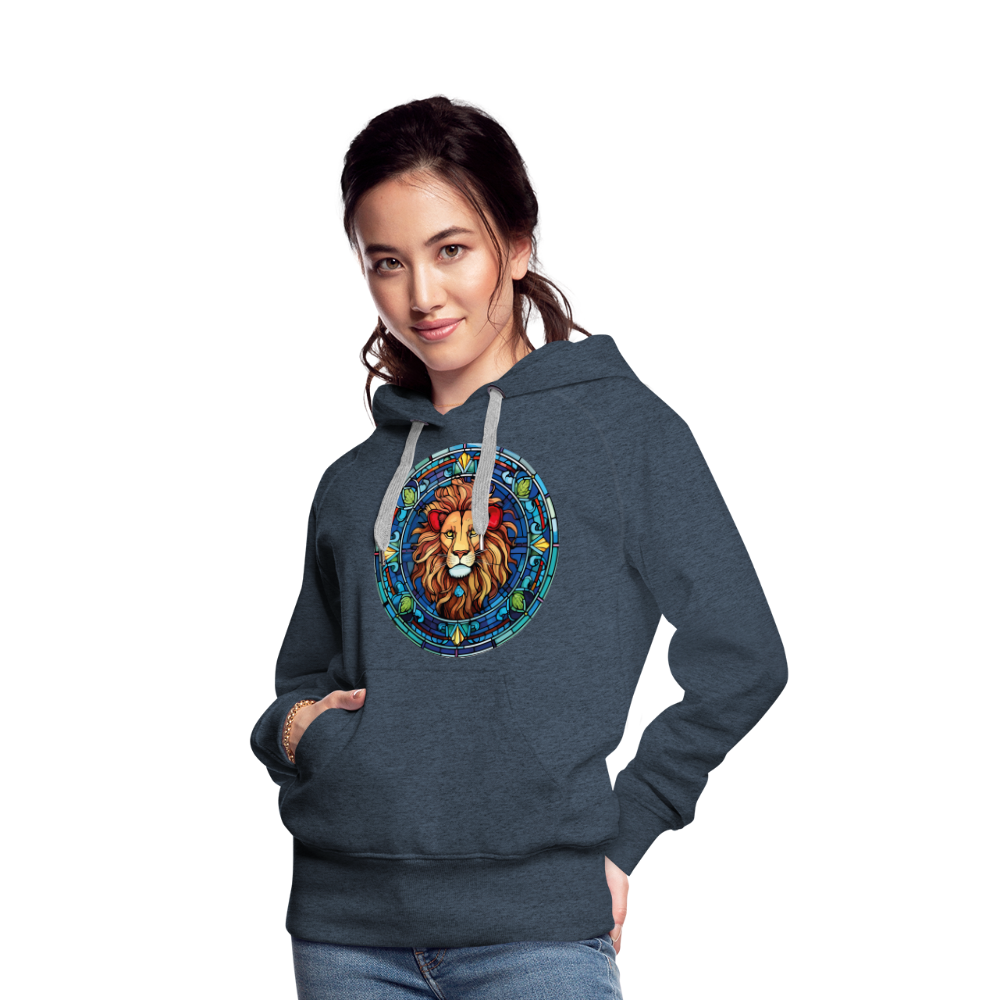 Women’s Mosaic Leo Premium Hoodie - heather denim