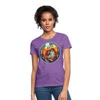 Thumbnail for Women's Symbol Pisces T-Shirt - purple heather