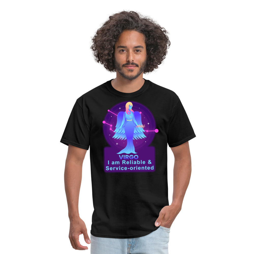 Men's Neon Virgo Classic T-Shirt - black