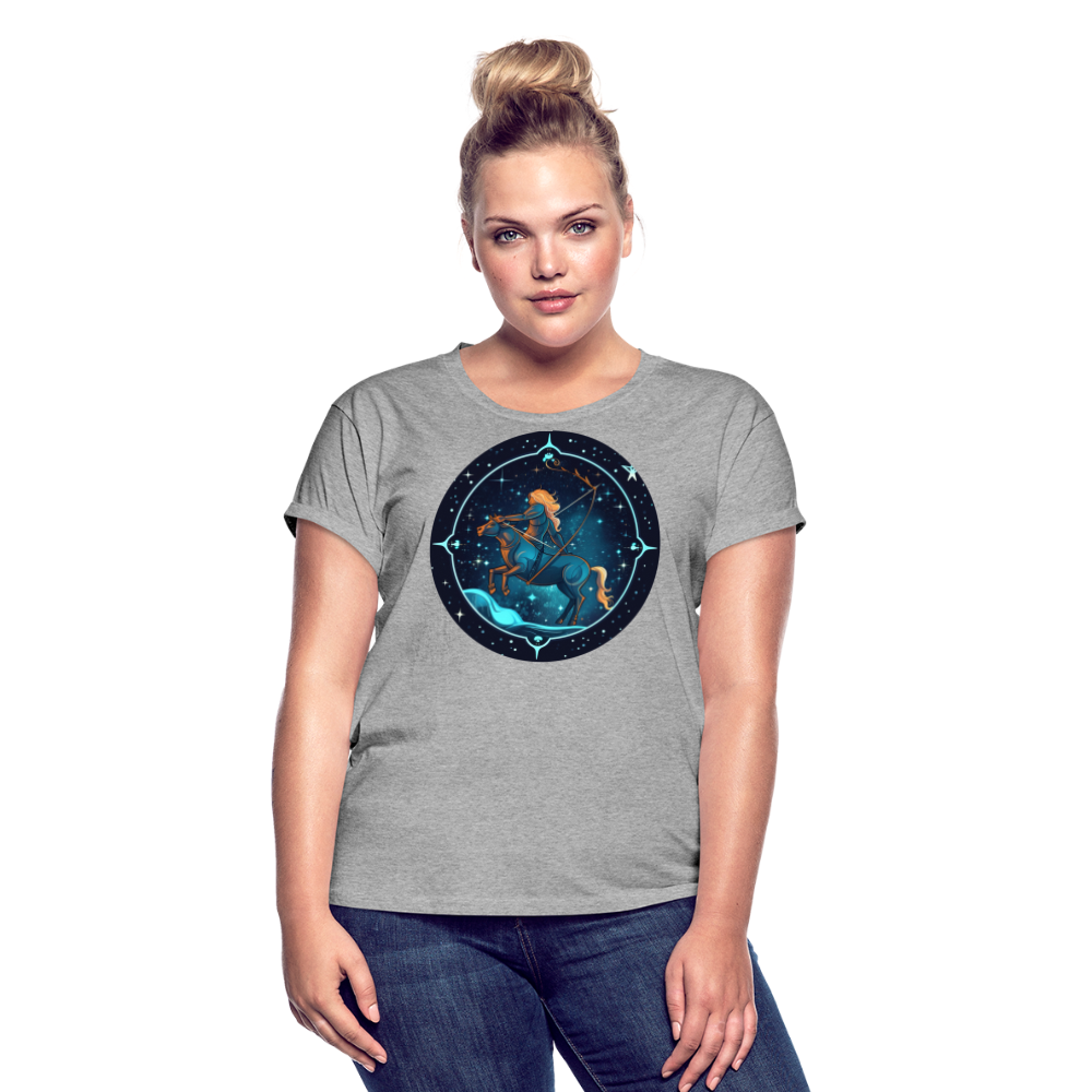 Women's Magic Sagittarius Relaxed Fit T-Shirt - heather gray