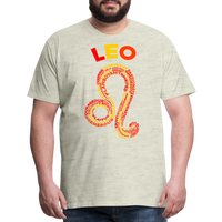 Thumbnail for Men's Power Words Leo Premium T-Shirt - heather oatmeal