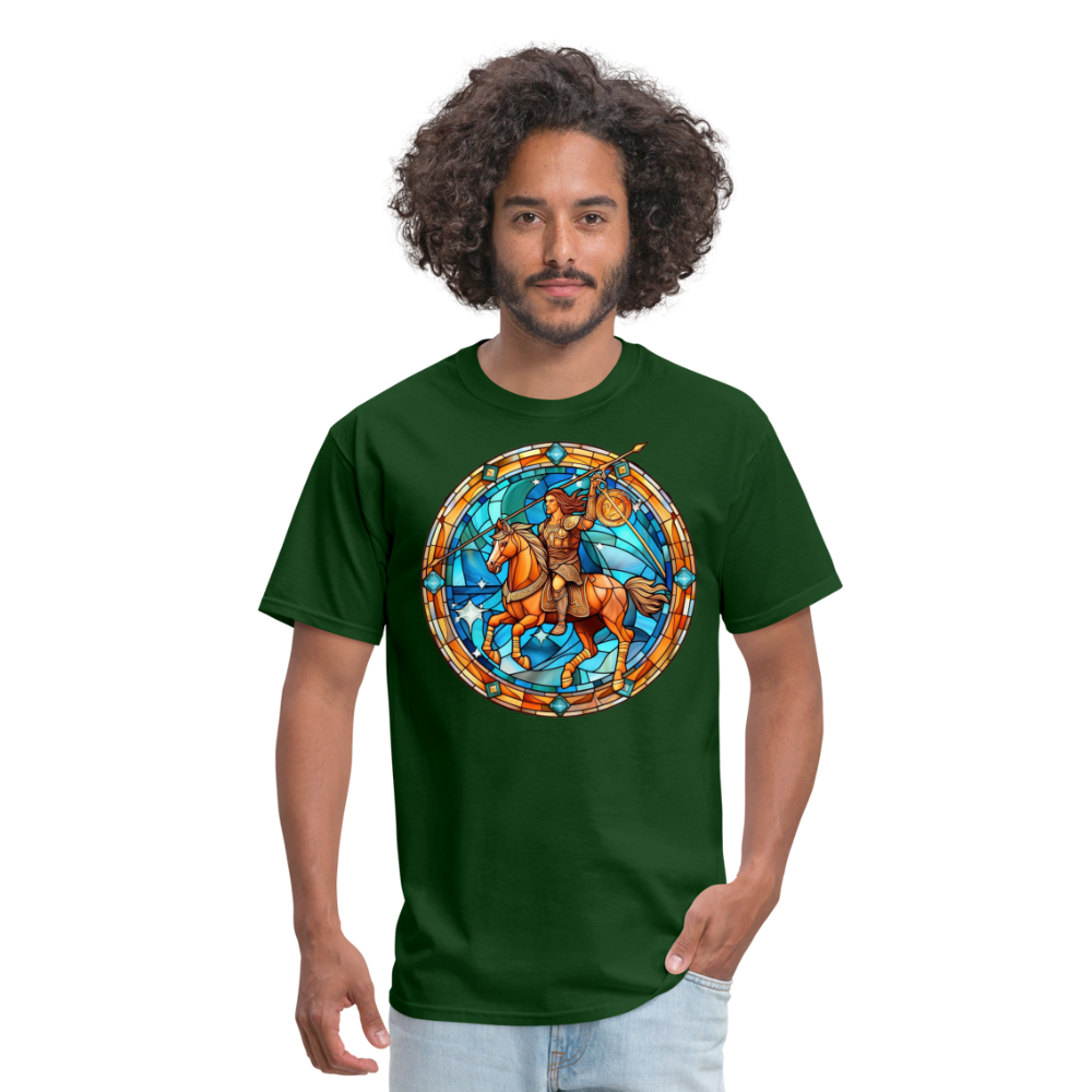 Men's Mosaic Sagittarius Classic T-Shirt - forest green