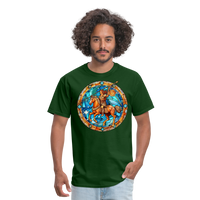 Thumbnail for Men's Mosaic Sagittarius Classic T-Shirt - forest green