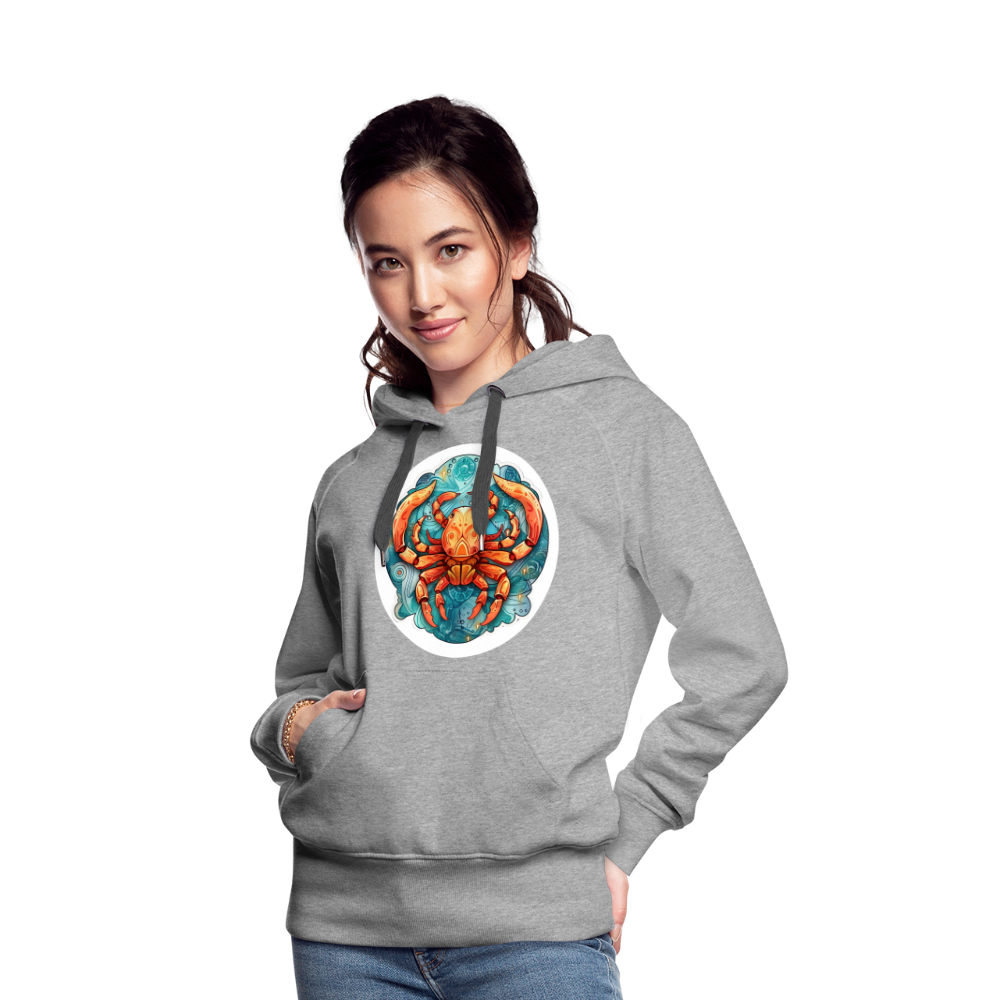 Women’s Symbol Cancer Premium Hoodie - heather grey