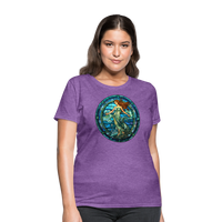 Thumbnail for Women's Mosaic Aquarius T-Shirt - purple heather