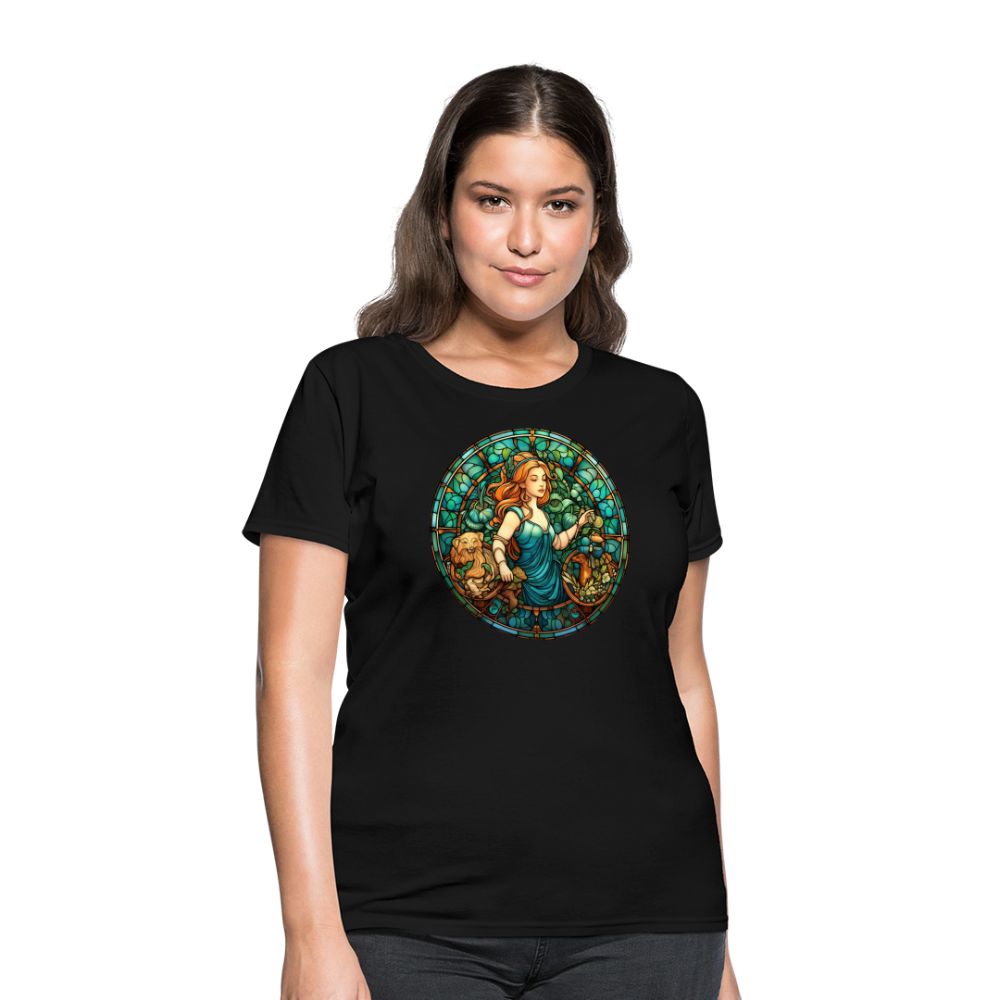 Women's Mosaic Virgo T-Shirt - black