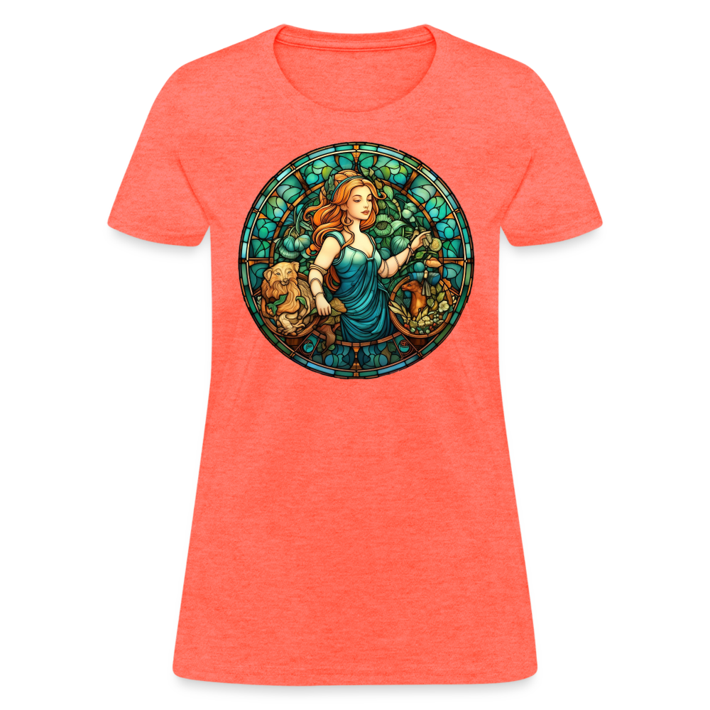 Women's Mosaic Virgo T-Shirt - heather coral