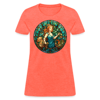 Thumbnail for Women's Mosaic Virgo T-Shirt - heather coral