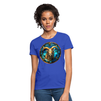 Thumbnail for Women's Mosaic Capricorn T-Shirt - royal blue