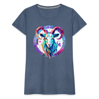 Thumbnail for Women’s Mythical Aries Premium T-Shirt - heather blue