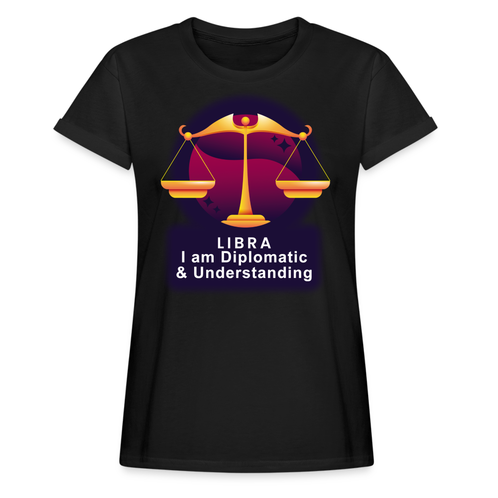 Women's Glow Libra Relaxed Fit T-Shirt - black