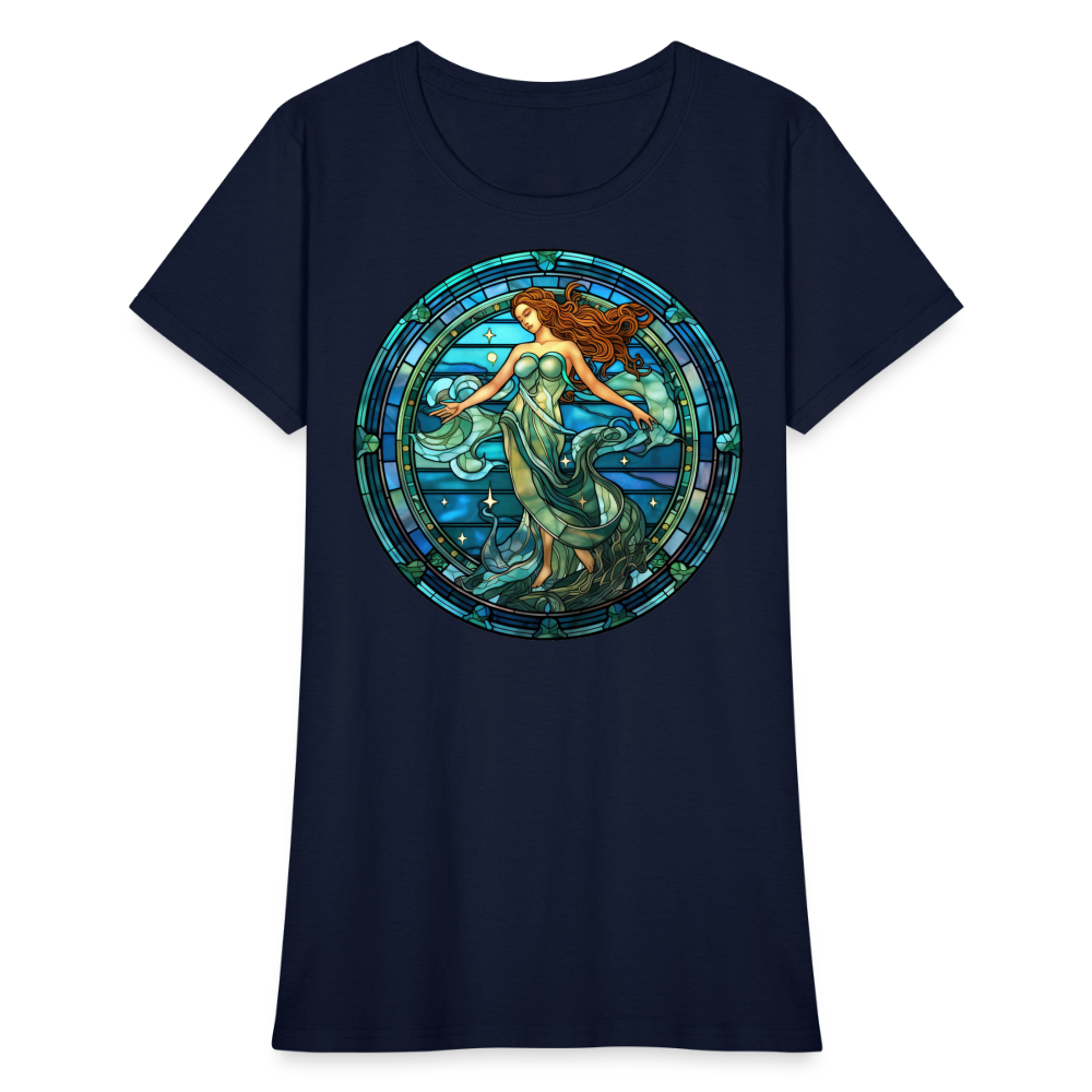 Women's Mosaic Aquarius T-Shirt - navy